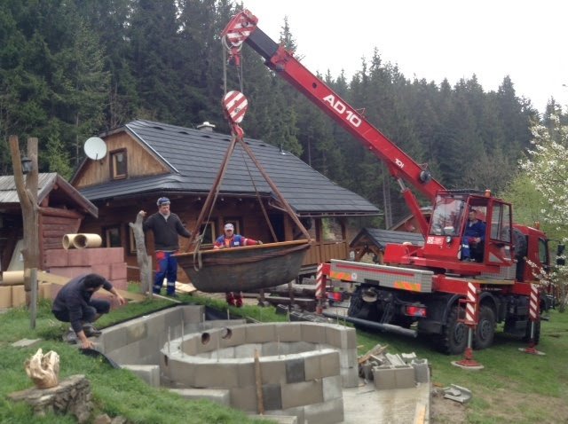 Żeliwny kocioł SPA – realizacja w naturze